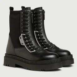 Femme Liu-Jo Bottines^Boots en Cuir Lena noires