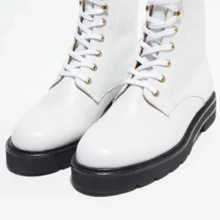 Boots en Cuir Mila Lift blanches-Stuart Weitzman Discount