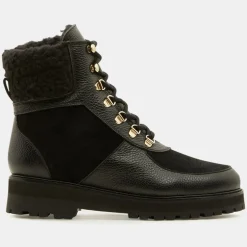 Femme Flattered Bottines^Boots en Cuir Mountain Lacet noires