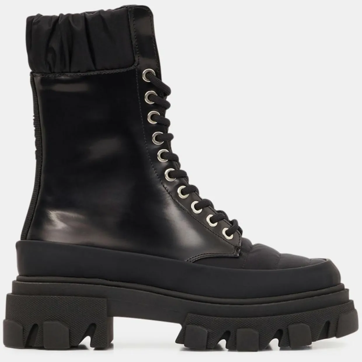 Boots en Cuir Netty noires-Ganni Outlet