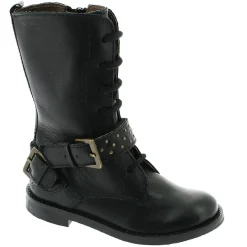Enfant Aster Bébé^Boots en Cuir Nikita noires