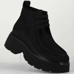 Femme Oa Non Fashion Bottines^Boots en Cuir noires - Talon 6 cm