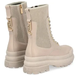 Femme Liu-Jo Bottines^Boots en Cuir Ombra beiges