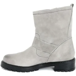 Femme Lab78 Bottines^Boots en Cuir Pia grises