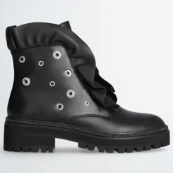 Femme Liu-Jo Bottines^Boots en Cuir Pink noires