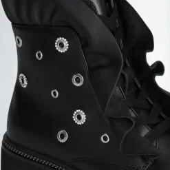 Femme Liu-Jo Bottines^Boots en Cuir Pink noires