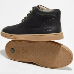 Enfant Kickers Bébé^Boots en Cuir Tackland noires