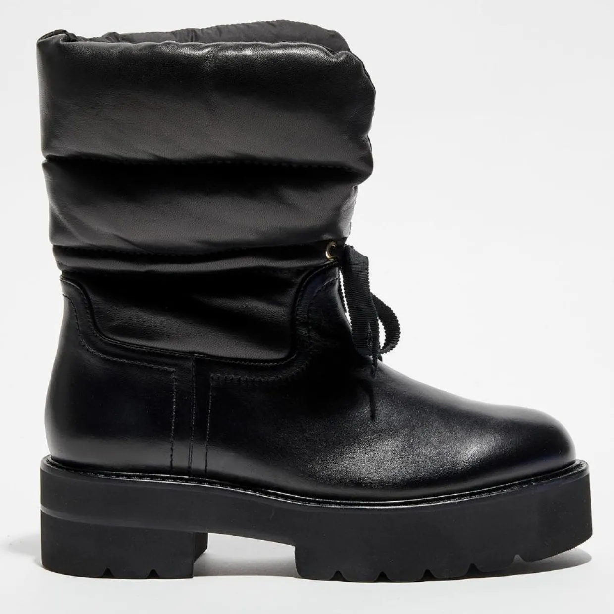 Femme Stuart Weitzman Bottines^Boots en Cuir Tyler Ultralift noires - Talon 5 cm