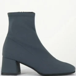 Femme Garrice Bottines^Boots en Cuir vare grises - Talon : 6cm