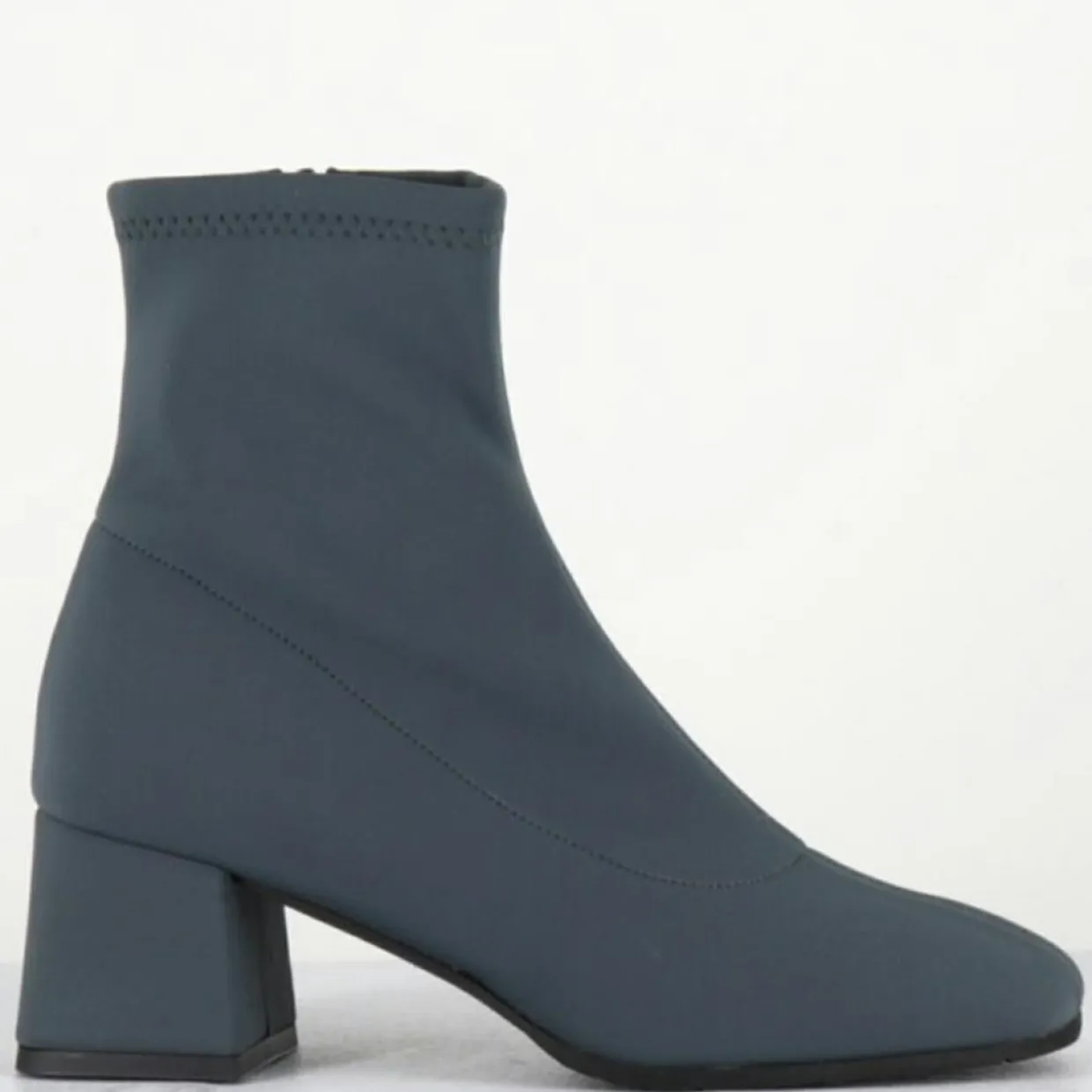 Femme Garrice Bottines^Boots en Cuir vare grises - Talon : 6cm