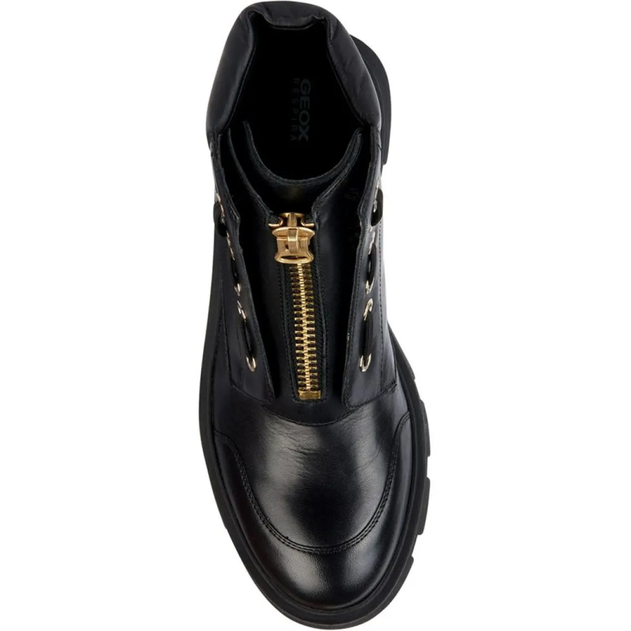 Boots en Cuir Vilde noires-Geox Discount