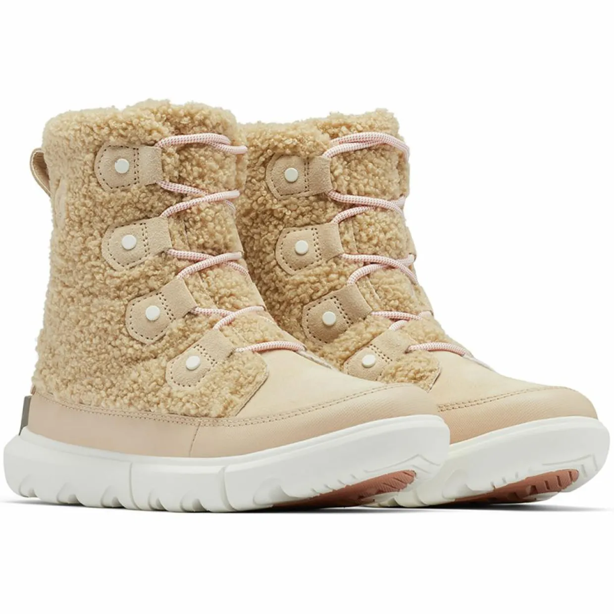 Boots en fausse fourrure doublure polaire Explorer II beiges-Sorel
