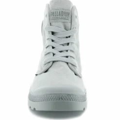 Femme Palladium Bottines^Boots en Toile Pampa Hi grises