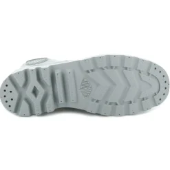 Femme Palladium Bottines^Boots en Toile Pampa Hi grises