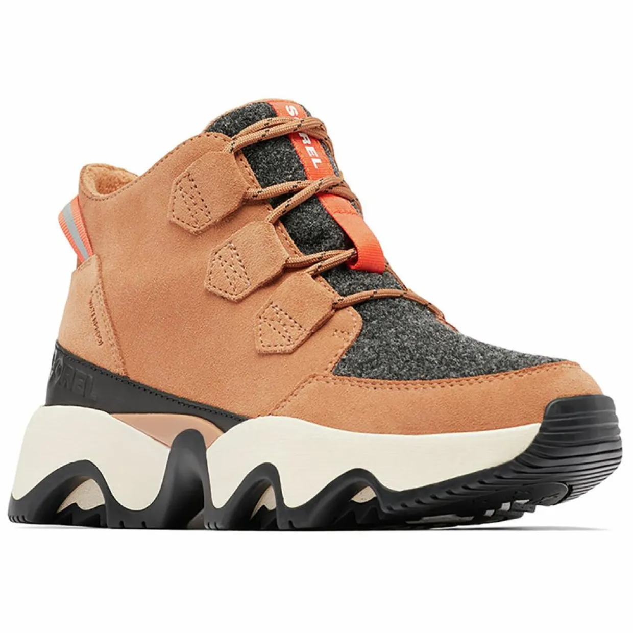 Femme Sorel Bottines^Boots en Velours de Cuir doublure polaire Kinetic cognac