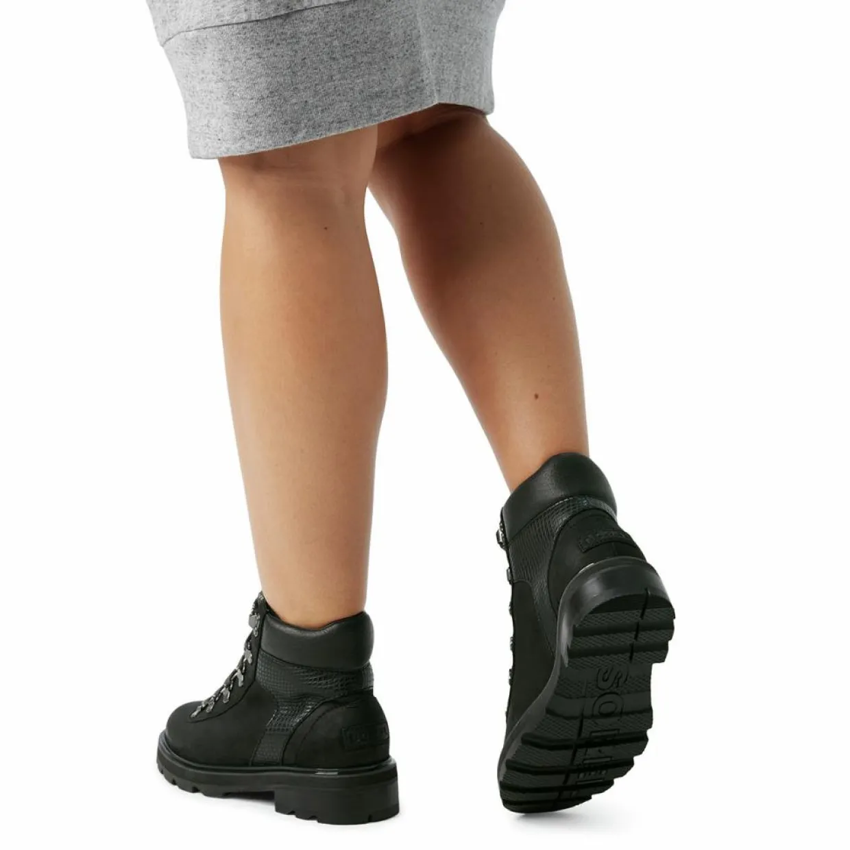Femme Sorel Bottines^Boots en Velours de Cuir Lennox noires