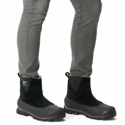 Boots en Velours de Cuir Buxton noir/gris-Sorel Hot