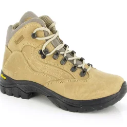 Boots en Velours de Cuir Lois noir/beige-Kimberfeel Hot