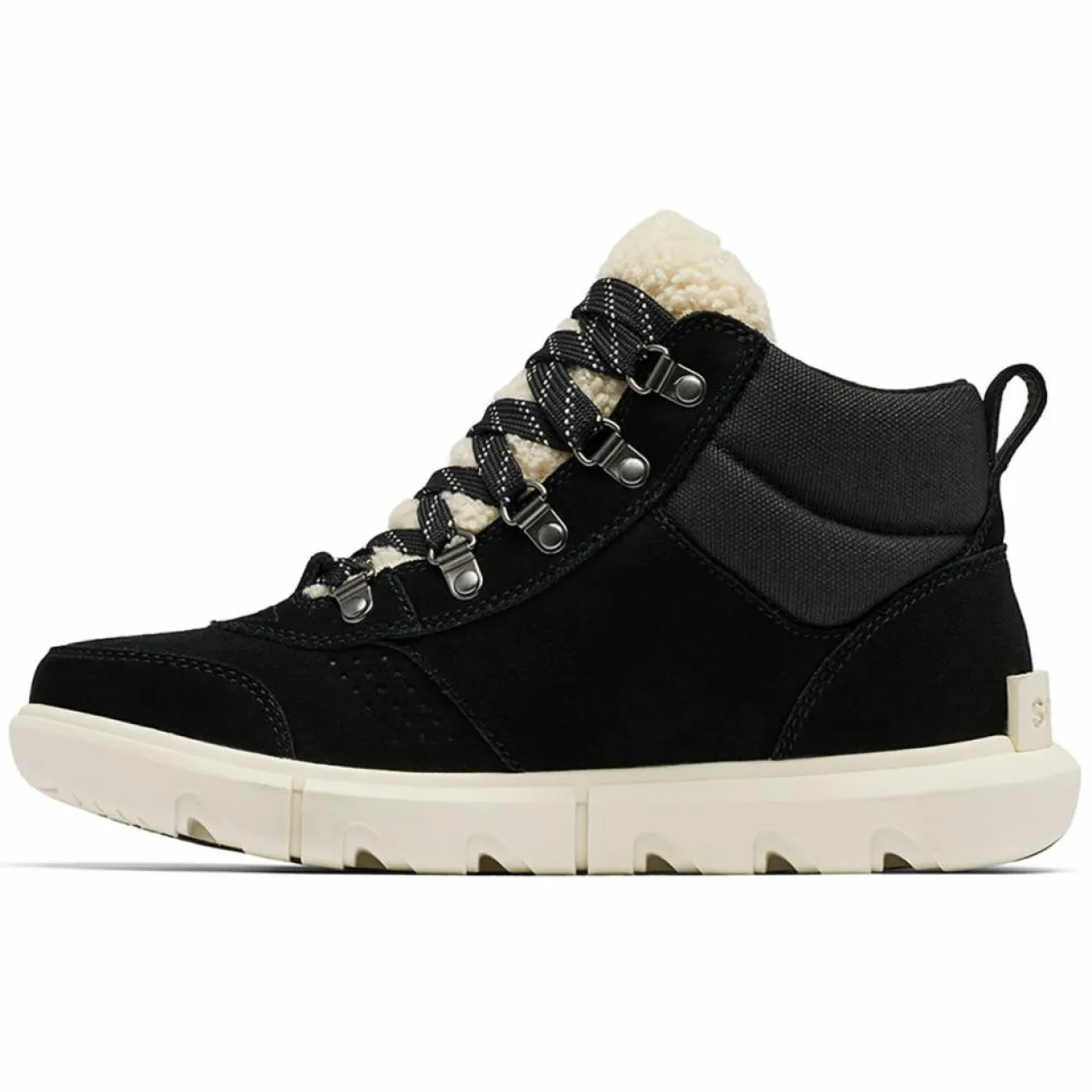 Femme Sorel Bottines^Boots en Velours de Cuir Explorer Next noires