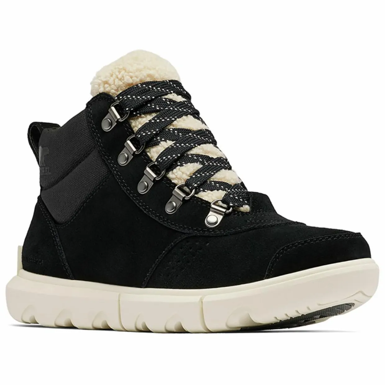 Femme Sorel Bottines^Boots en Velours de Cuir Explorer Next noires