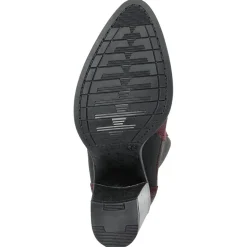 Boots en Velours de Cuir Lou marron - Talon 8 cm-Lab78 Outlet