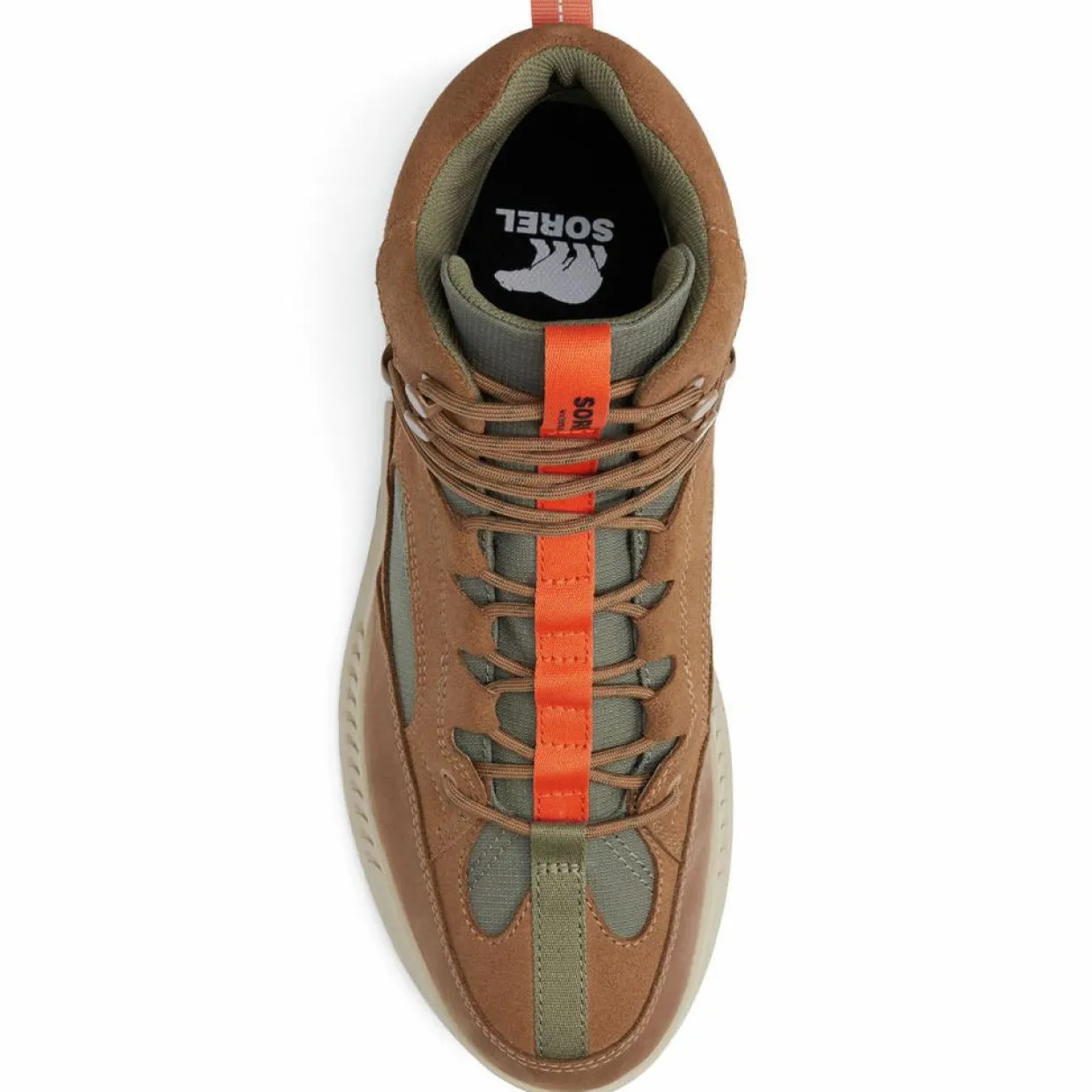 Homme Sorel Boots^Boots en Velours de Cuir Mac Hill cognac/gris