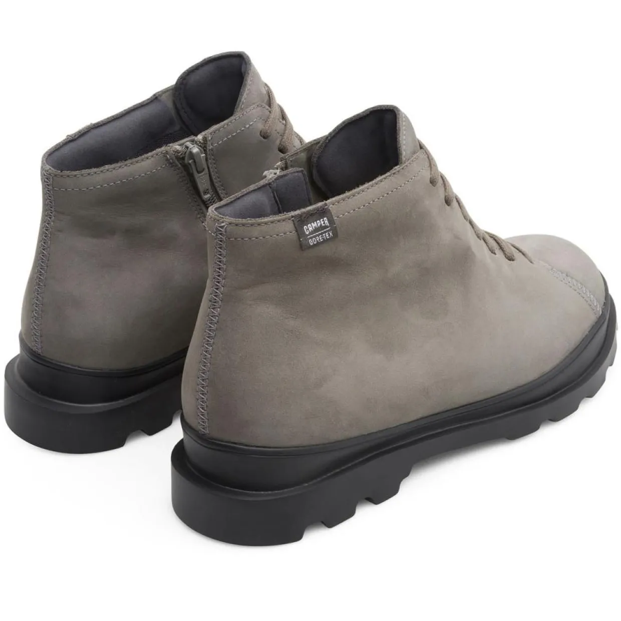 Boots en Velours de Cuir Brutus grises-Camper Sale