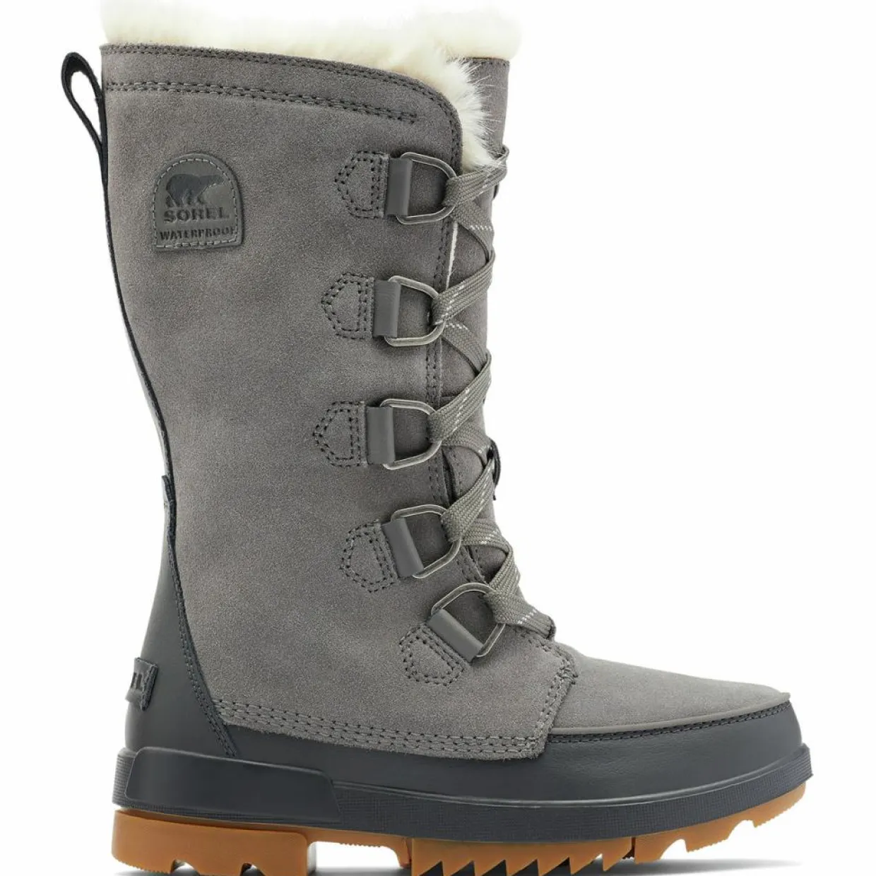 Femme Sorel Bottes^Boots en Velours de Cuir doublure polaire Torino II grises