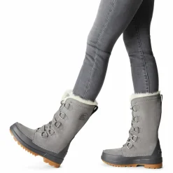 Femme Sorel Bottes^Boots en Velours de Cuir doublure polaire Torino II grises