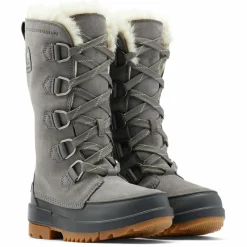 Femme Sorel Bottes^Boots en Velours de Cuir doublure polaire Torino II grises