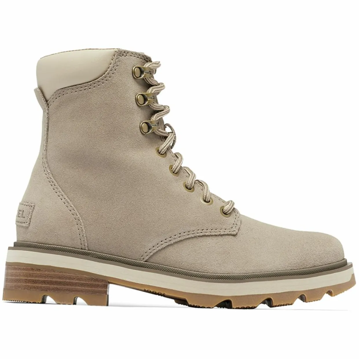 Femme Sorel Bottines^Boots en Velours de Cuir Lennox taupe