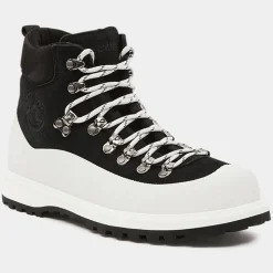 Boots en Velours de Cuir Roccia noir/blanc-Diemme Clearance