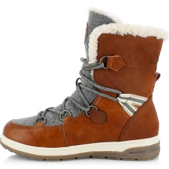 Boots fourrées Abigail camel-Kimberfeel New