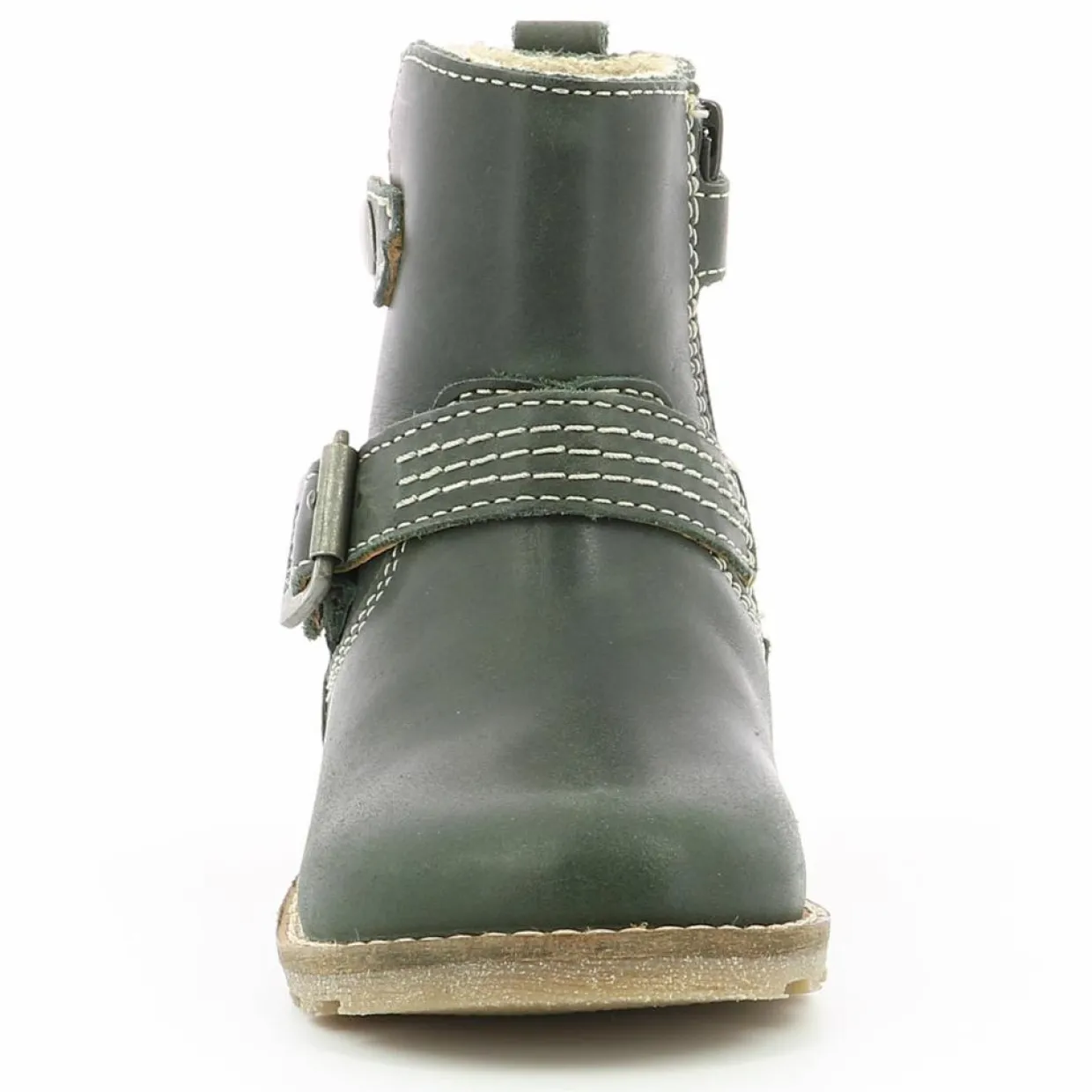 Boots fourrées en Cuir Nonoboot kaki-Kickers New