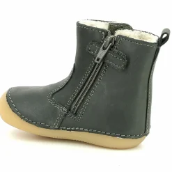 Boots fourrées en Cuir Socool Cho kaki-Kickers Outlet
