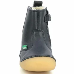 Enfant Kickers Bébé^Boots fourrées en Cuir Socool marine