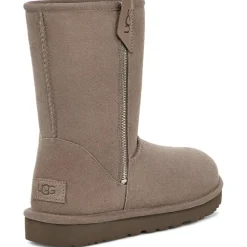 Boots fourrées en Velours de Cuir Classic Short Bailey taupe-Ugg Discount