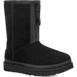 Boots fourrées en Velours de Cuir Classic Short Zipper noires-Ugg Sale