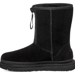 Boots fourrées en Velours de Cuir Classic Short Zipper noires-Ugg Sale