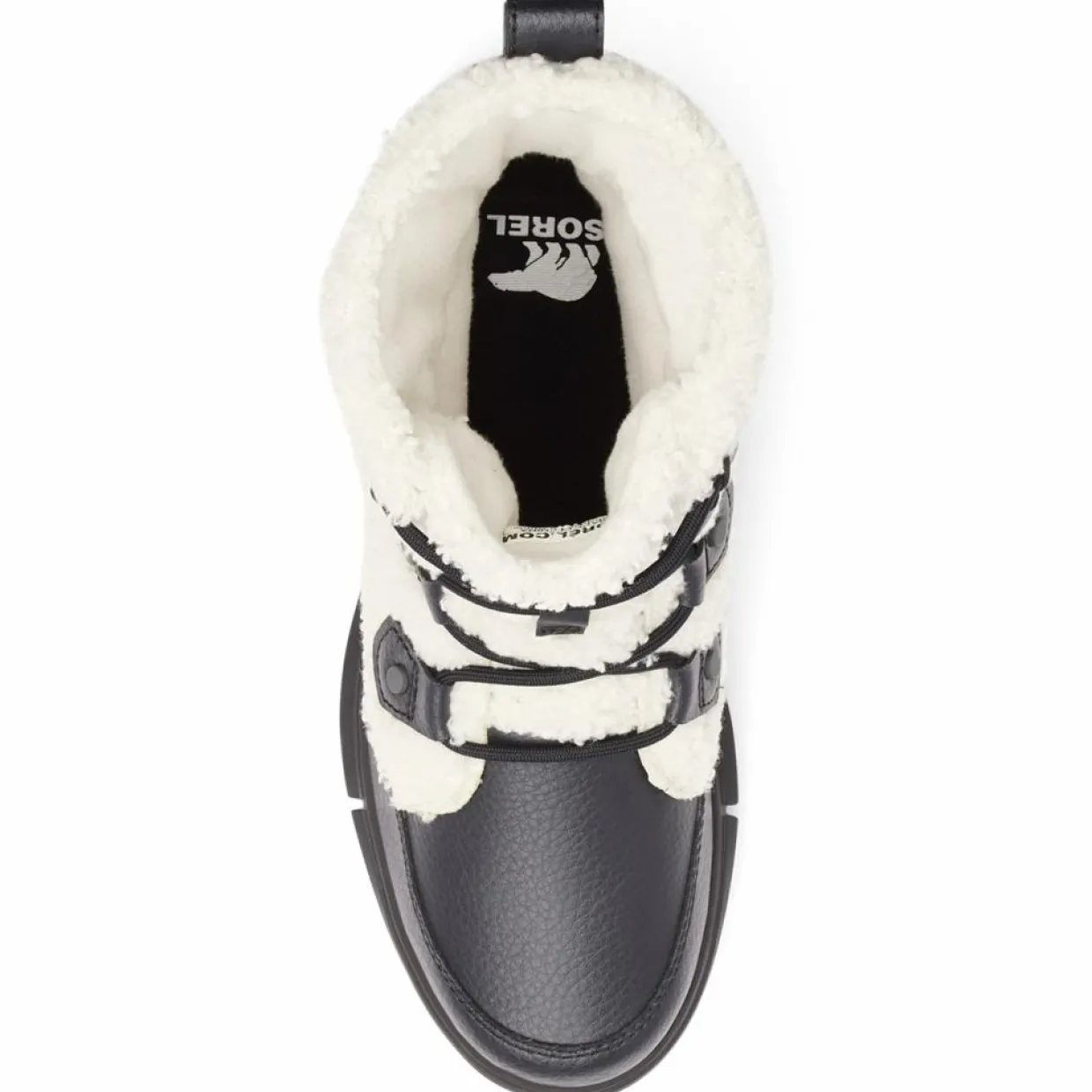 Boots fourrées imperméables Explorer™ II Joan Cozy blanc/noir-Sorel Discount