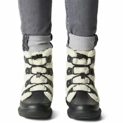 Boots fourrées imperméables Explorer™ II Joan Cozy blanc/noir-Sorel Discount