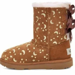 Boots fourrées Laine Bailey Bo Moon motif étoiles camel-Ugg Discount