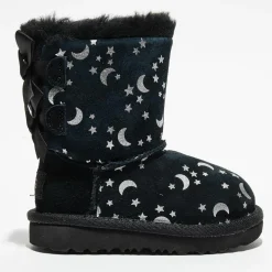 Boots fourrées Laine Bailey BoMoon motif étoiles noir/argenté-Ugg Outlet