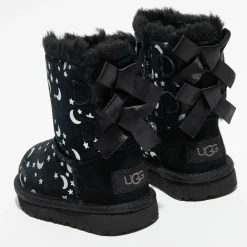 Boots fourrées Laine Bailey BoMoon motif étoiles noir/argenté-Ugg Outlet