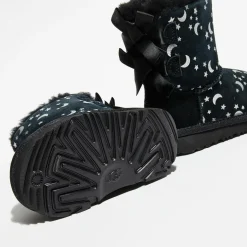 Boots fourrées Laine Bailey BoMoon motif étoiles noir/argenté-Ugg Outlet