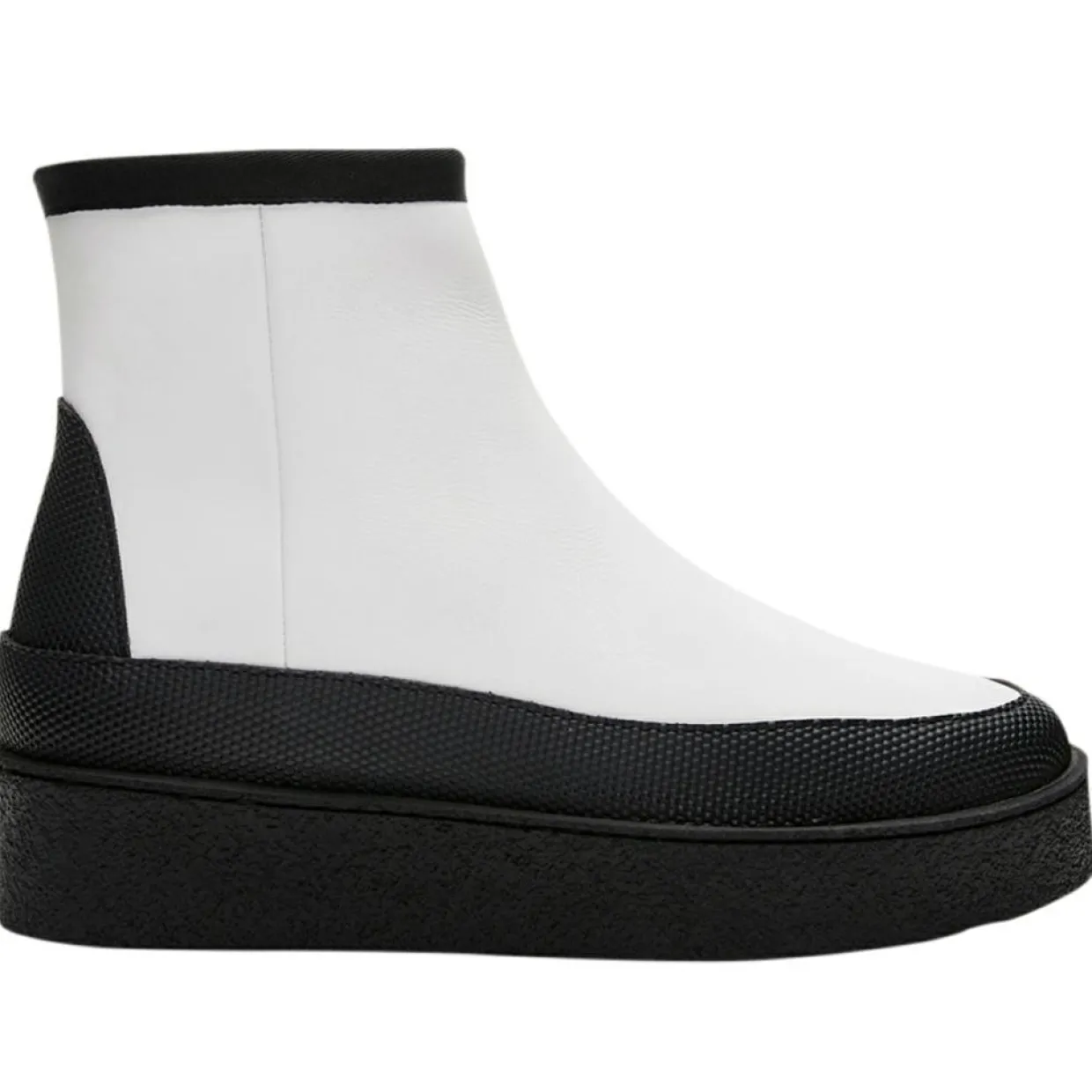 Femme Flattered Bottines^Boots fourrées Laine en Cuir Aria blanches