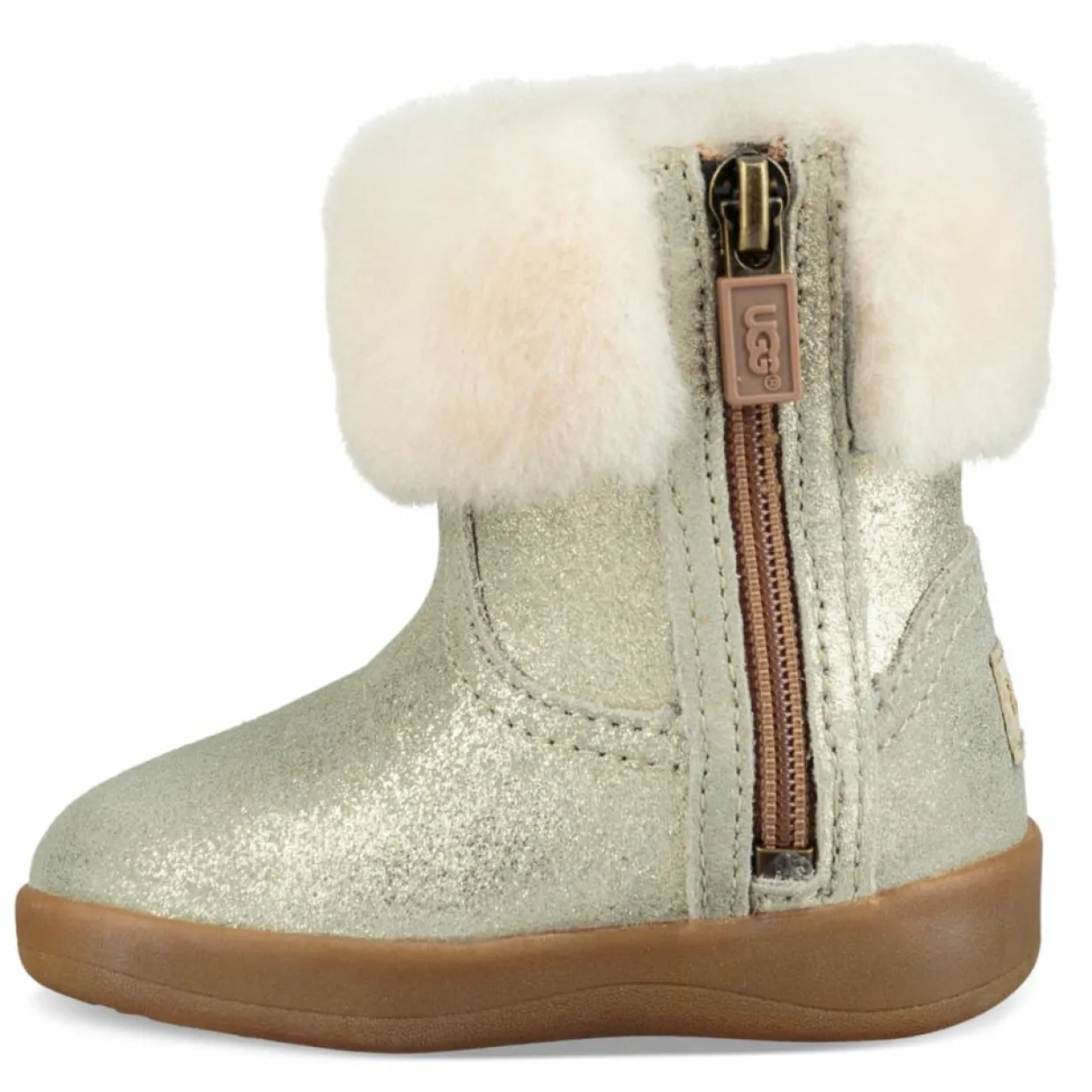 Boots fourrées Laine en Cuir Jorie II Metallic dorées-Ugg Clearance