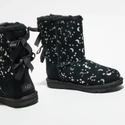 Boots fourrées Laine en Velours de cuir Bailey BoMoon and Stars noires-Ugg