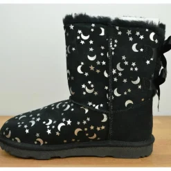 Boots fourrées Laine en Velours de cuir Bailey BoMoon and Stars noires-Ugg