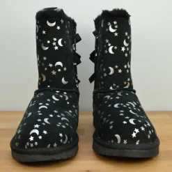 Boots fourrées Laine en Velours de cuir Bailey BoMoon and Stars noires-Ugg